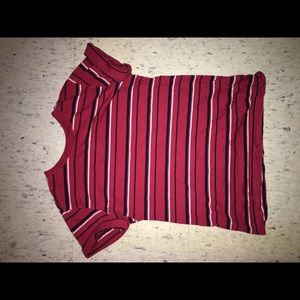 Red striped tee